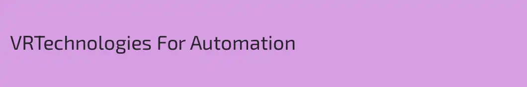 VRTechnologies For Automation